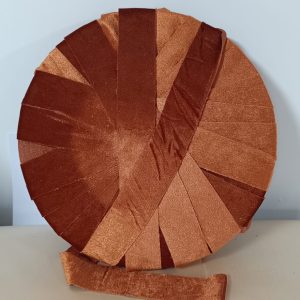 FETTUCCIA DI VELLUTO LUXURY ARANCIONE